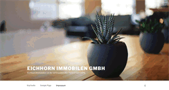 Desktop Screenshot of eichhorn-immobilien.net